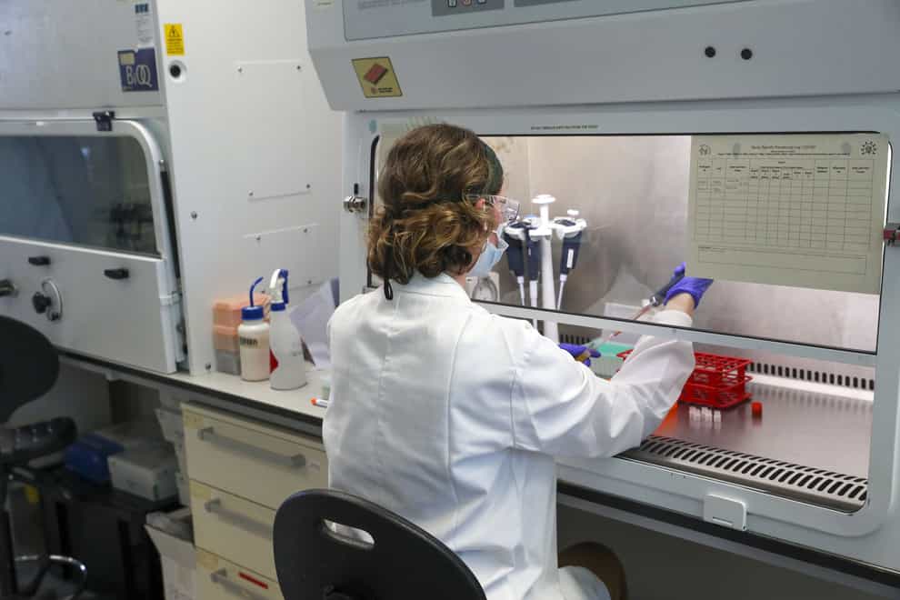 A scientist at work in a manufacturing laboratory