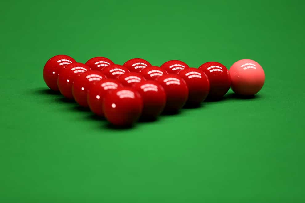 A general view of a snooker table