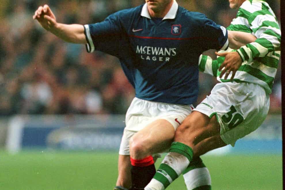 Celtic's Vidar Riseth (right) admits he was left feeling ashamed after Rangers won the title at Parkhead