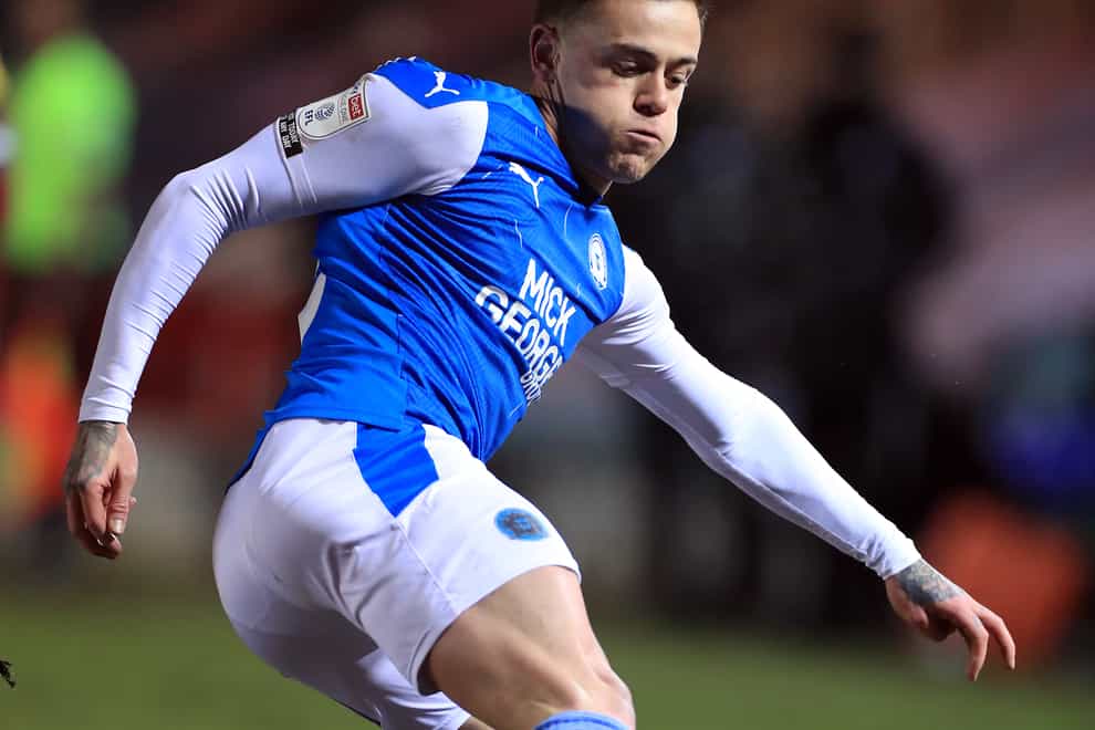 Sammie Szmodics in action for Peterborough