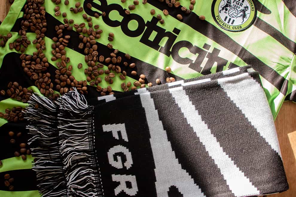 Forest Green will wear a kit partially made from waste coffee grounds this weekend