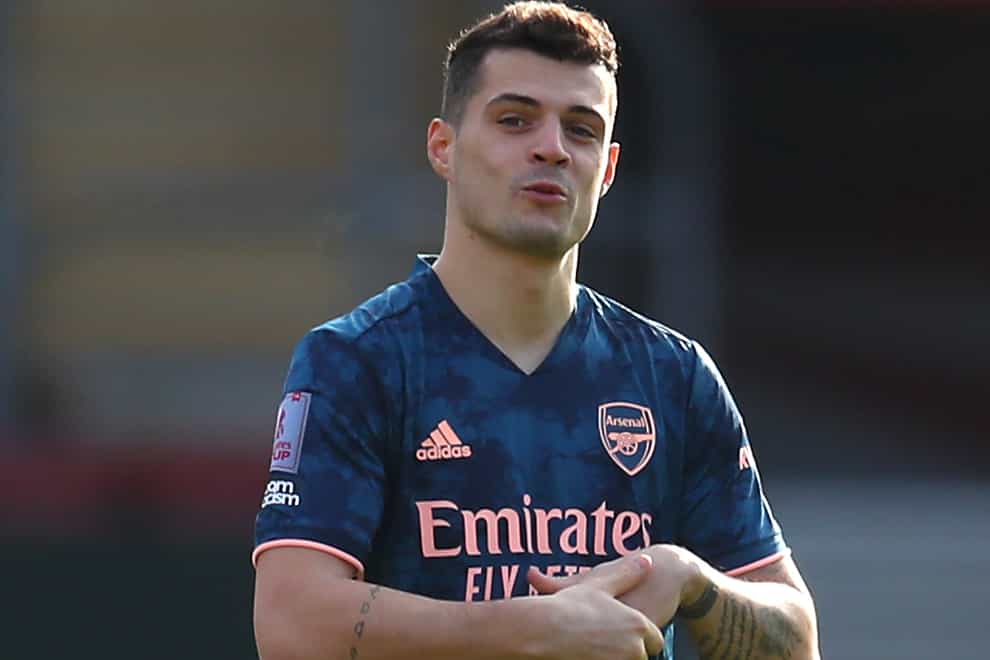 Granit Xhaka has been targeted for social media abuse from a number of Arsenal fans.