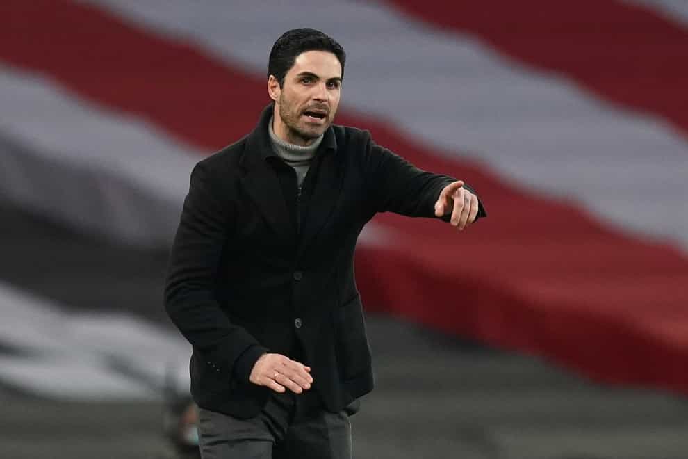 Arsenal manager Mikel Arteta has urged his players to thrive under pressure