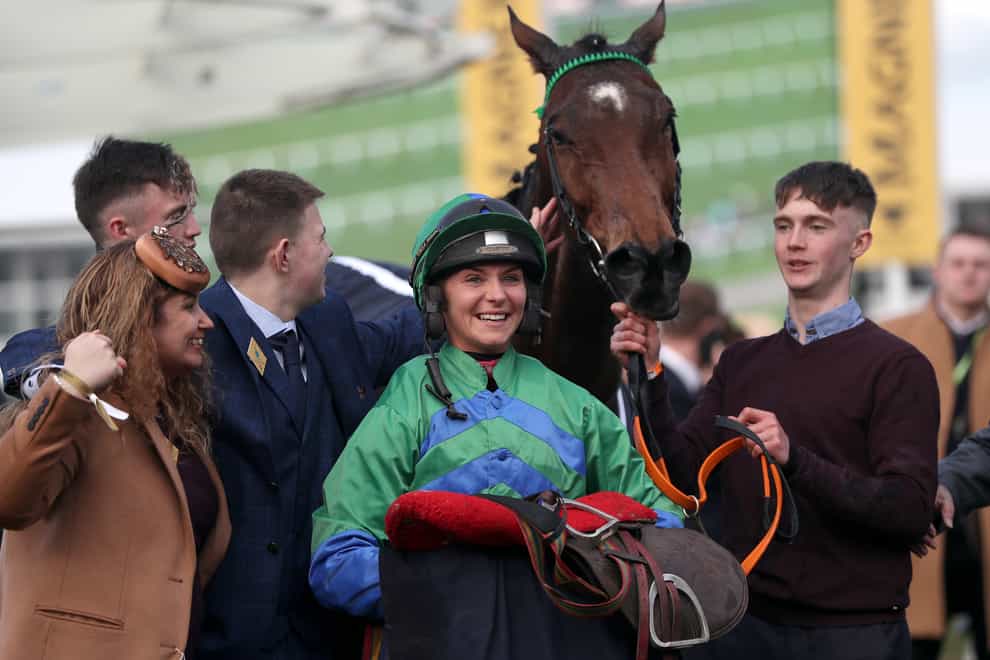 Jockey Maxine O’Sullivan with It Came To Pass at Cheltenham