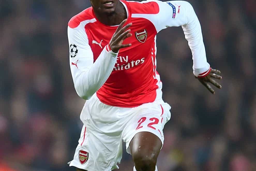 Yaya Sanogo in action for Arsenal