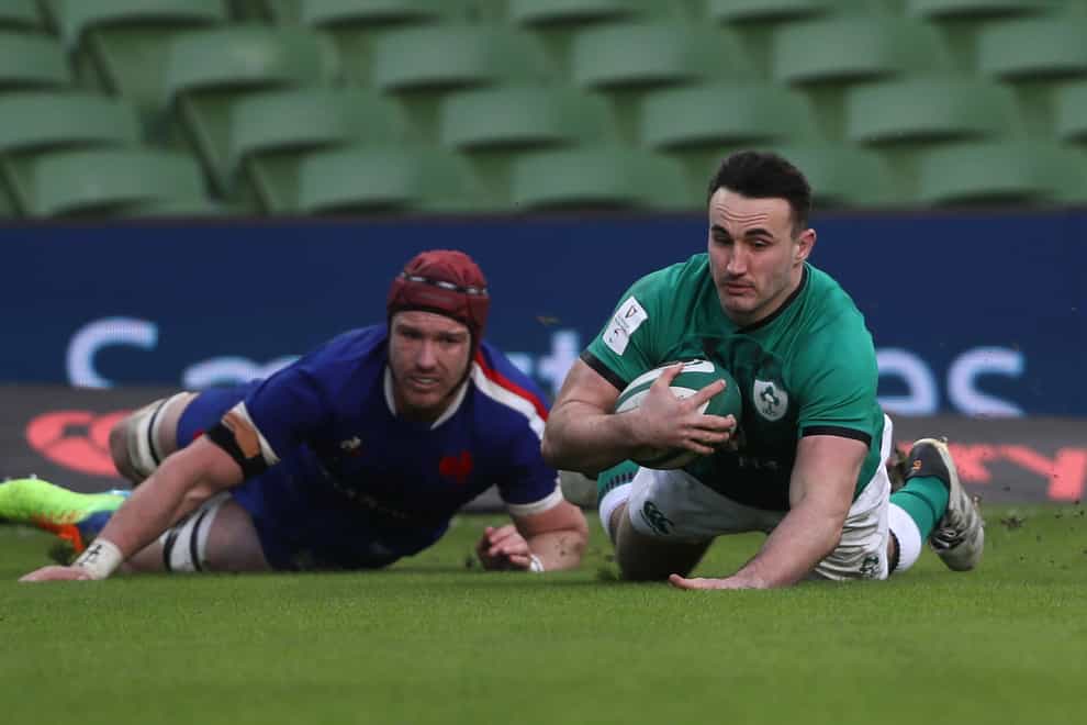 Ireland hooker Ronan Kelleher, right, is set to make his first Six Nations start after his try-scoring cameo against France