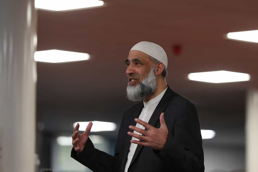 Dr Musharraf Hussain Al-Azhari, an Imam from Nottingham, speaks to members of the Muslim community about the benefits of having the Covid-19 vaccination