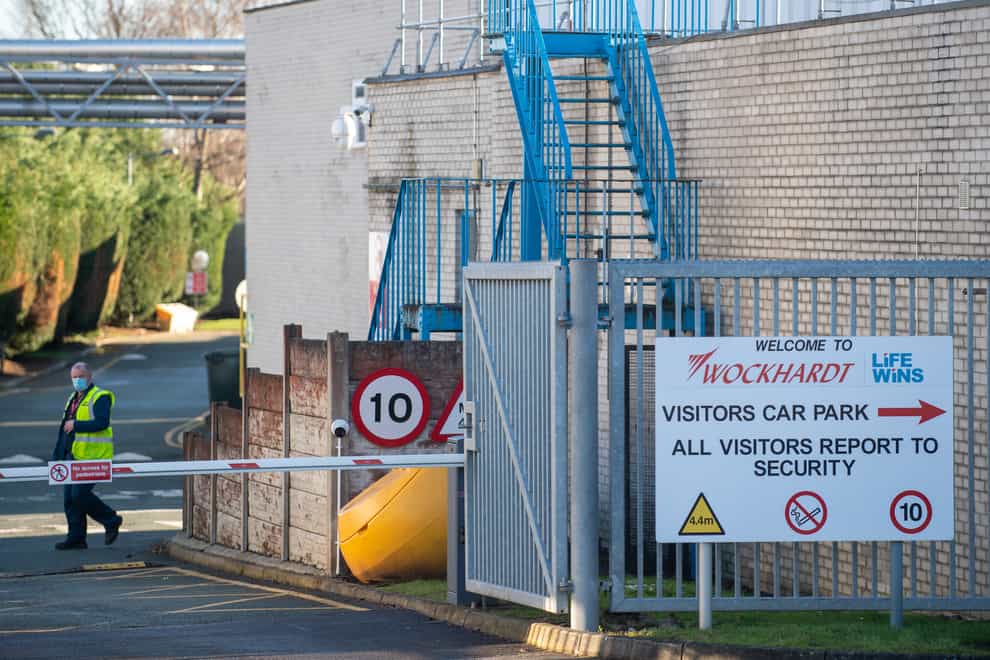 The Wockhardt pharmaceutical manufacturing facility on Wrexham Industrial Estate in North Wales (Joe Giddens/PA)