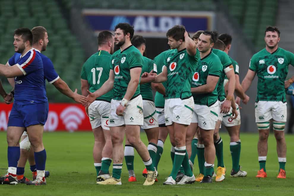 Ireland were beaten by France last time out
