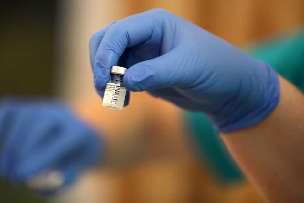 The BioNTech/Pfizer Covid-19 vaccine is prepared (Nick Potts/PA)
