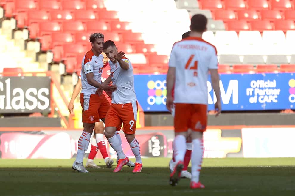 Jerry Yates scored two penalties in a resounding win for Blackpool
