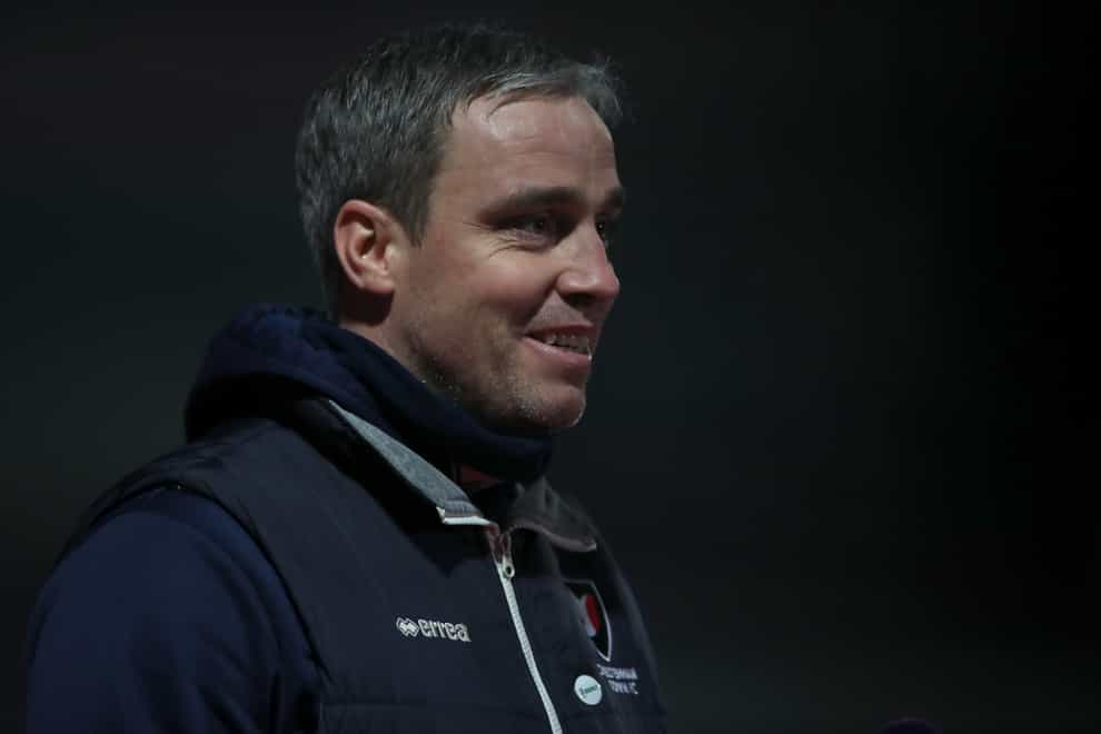 Cheltenham manager Michael Duff saw his side win at Scunthorpe