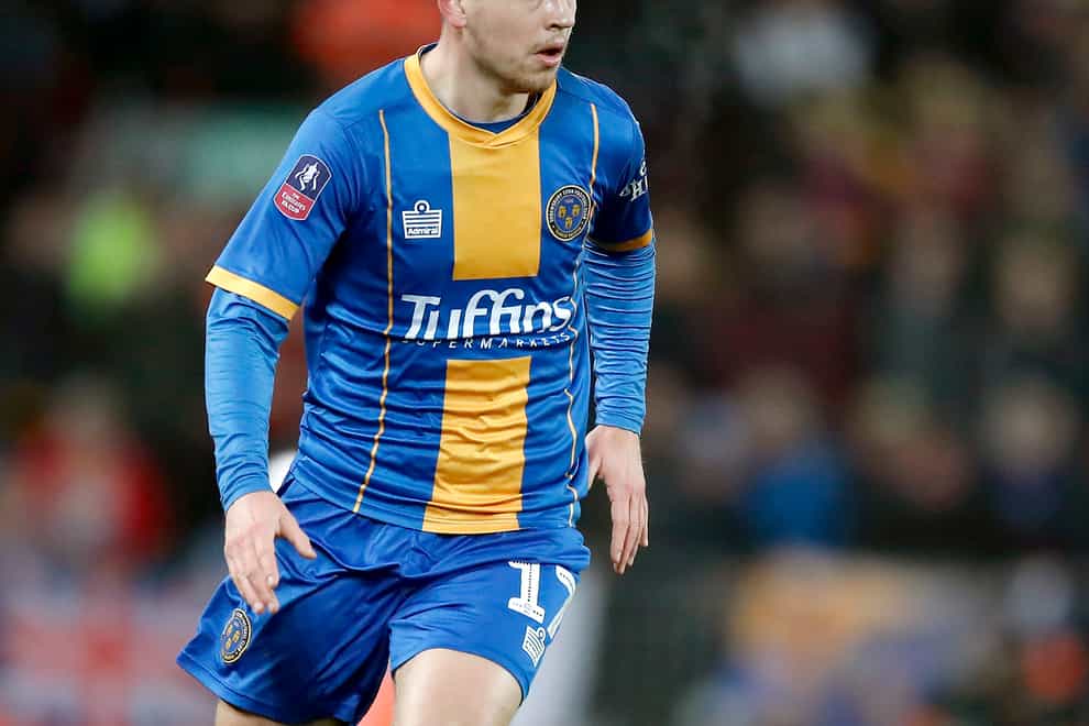 Donald Love in action for Shrewsbury