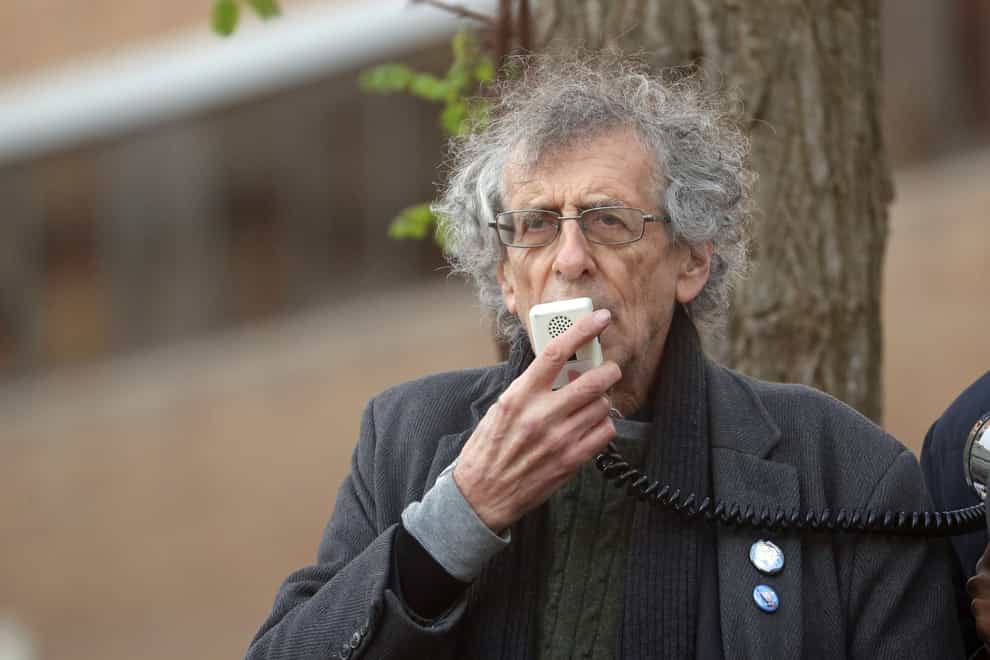 Piers Corbyn at a rally