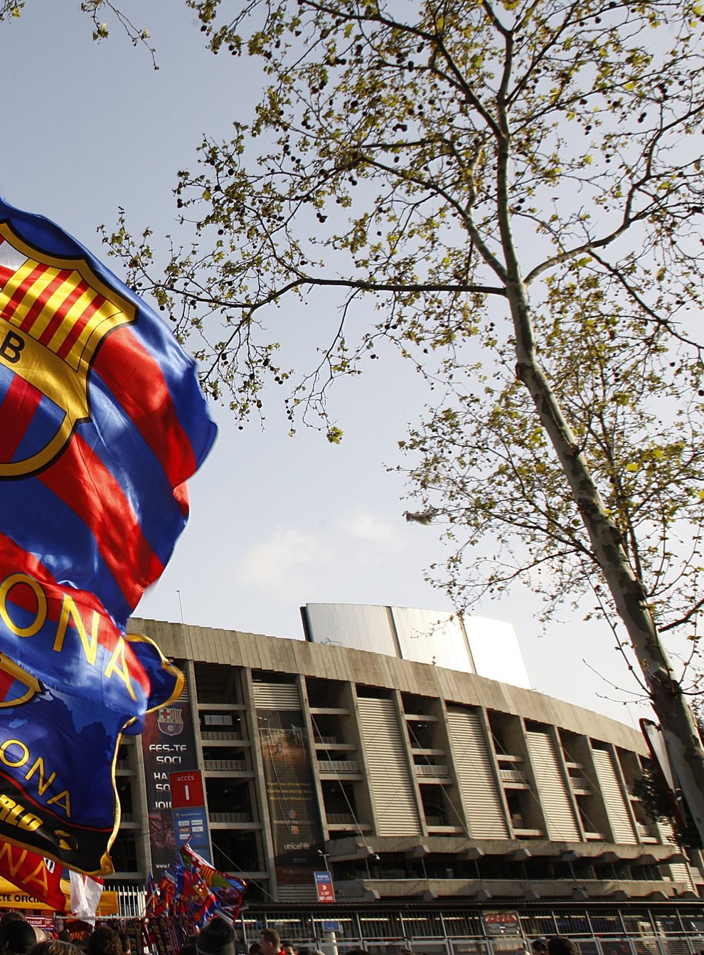 Barcelona's offices were raided on Monday