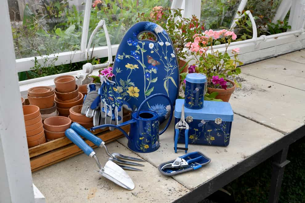 The British Meadow RHS design on a variety of gardening tools (Burgon & Ball/PA)