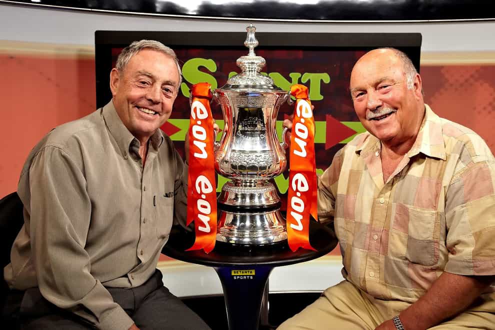 Ian St John, left, and Jimmy Greaves fronted a successful television show (Setanta/PA)