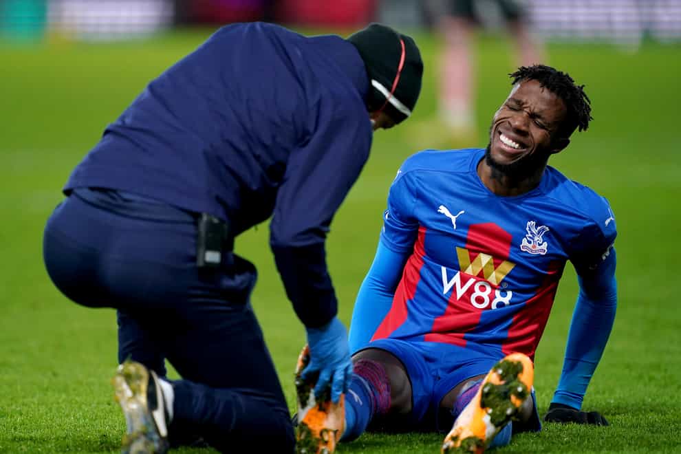 Wilfried Zaha has missed the last month for Crystal Palace with a hamstring injury