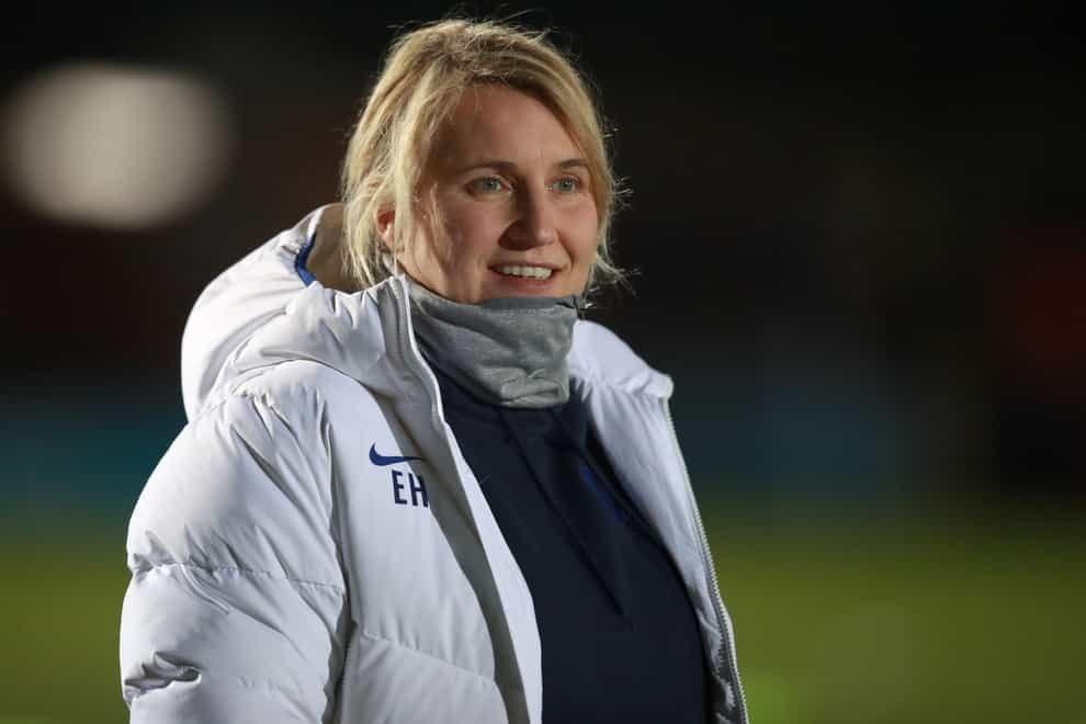 Emma Hayes believes Chelsea are being put under pressure to succeed in the Women's Champions League this year