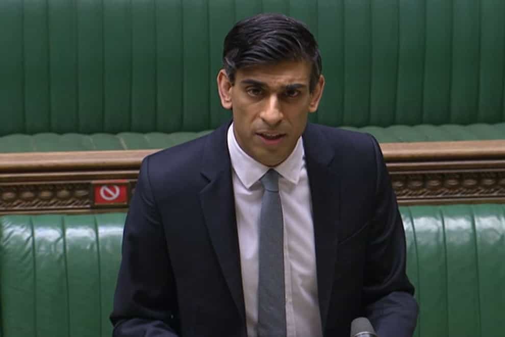 Chancellor Rishi Sunak delivered his Budget to the House of Commons on Wednesday (PA).