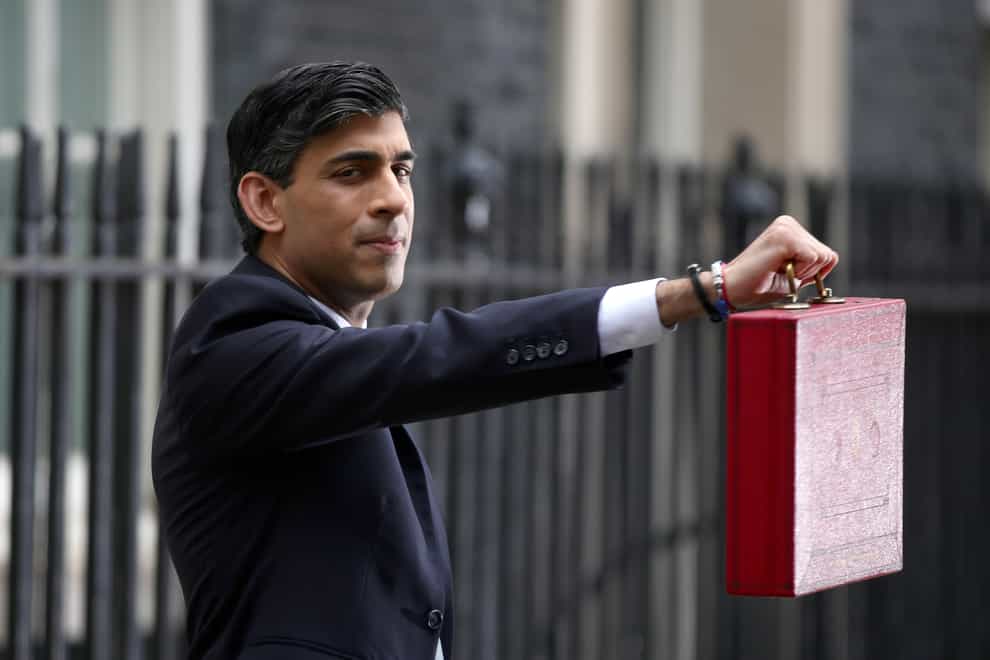 Chancellor of the Exchequer, Rishi Sunak outside 11 Downing Street, London (Aaron Chown/PA)