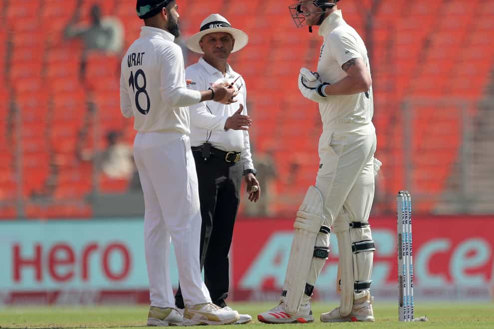 Ben Stokes was leading the England fightback in Ahmedabad.