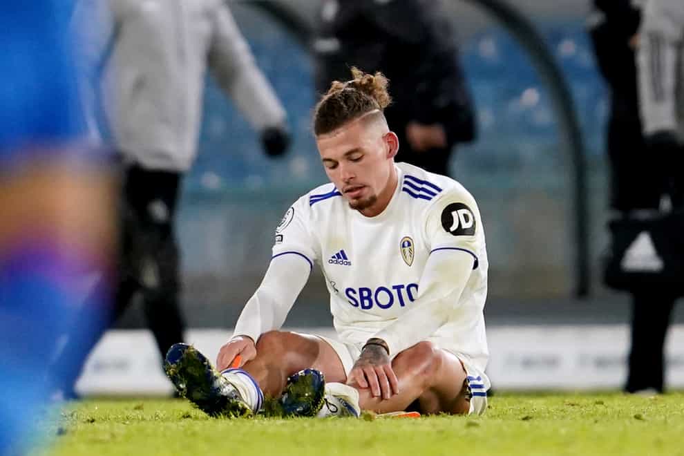 Kalvin Phillips sustained a calf injury in last month's home win against Crystal Palace