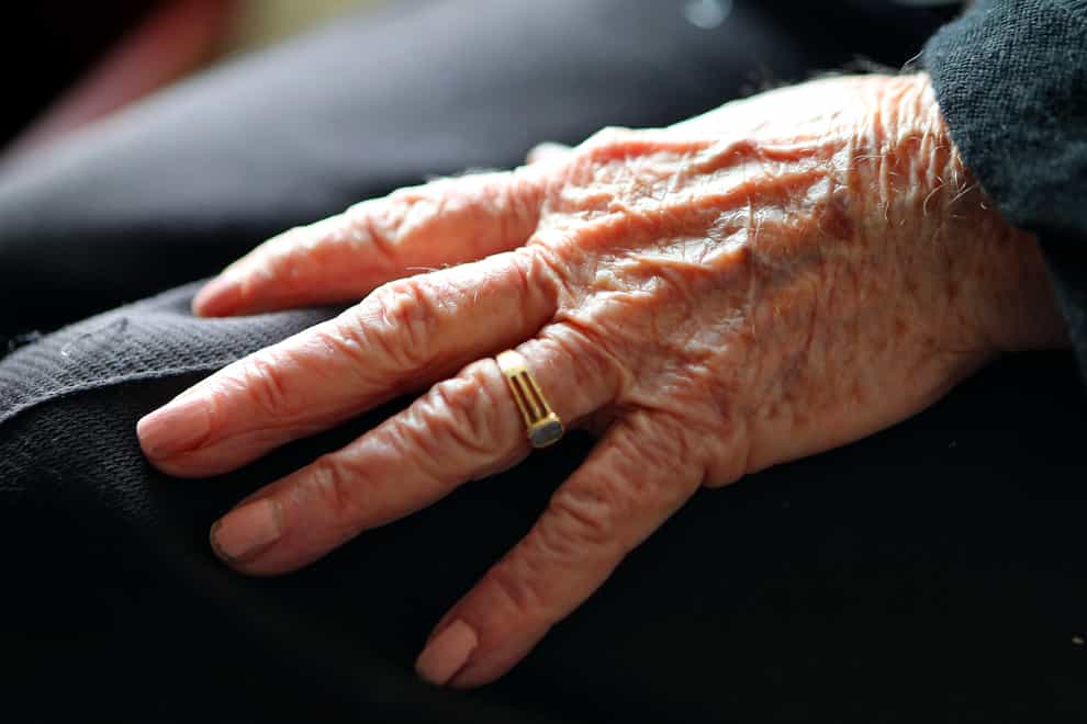 Care home visitors will be allowed to hold hands with their friend or relative (Peter Byrne/PA)
