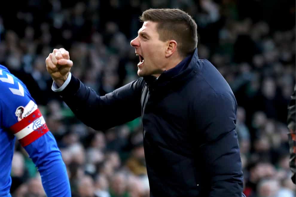 Rangers boss Steven Gerrard is looking forward to a title celebration