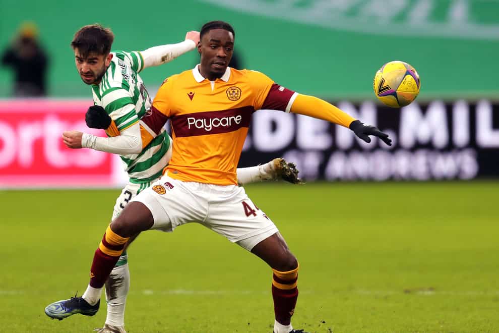 Devante Cole in action for Motherwell