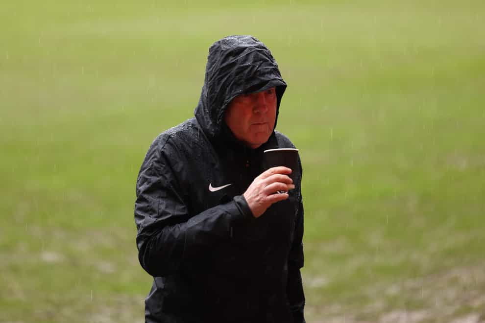 Kenny Jackett takes a drink on the touchline