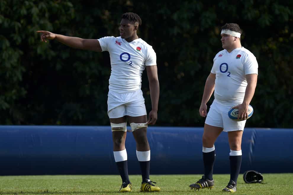 Maro Itoje (left) is a world class player, says Jamie George (right)