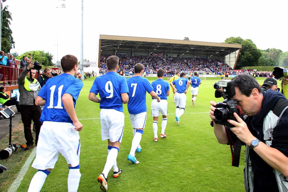 Rangers played their first match following their financial collapse against Brechin in June, 2012