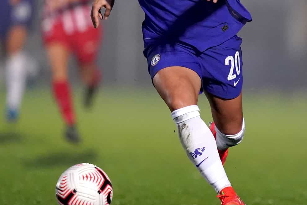 Sam Kerr, pictured, helped Chelsea move back to the top of the Women's Super League