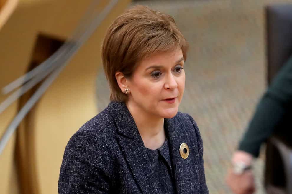 Nicola Sturgeon has hit out at the gathering of Rangers fans at Ibrox and George Square