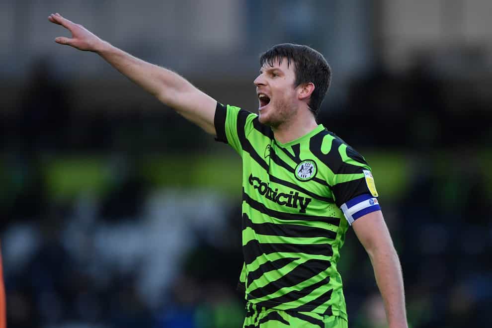 Chris Stokes was back in action for Forest Green at the weekend.