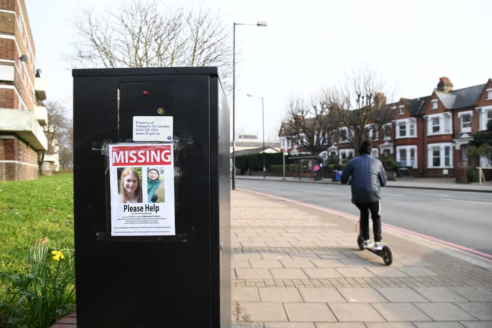 A missing poster along the A205 Poynders Road in Clapham