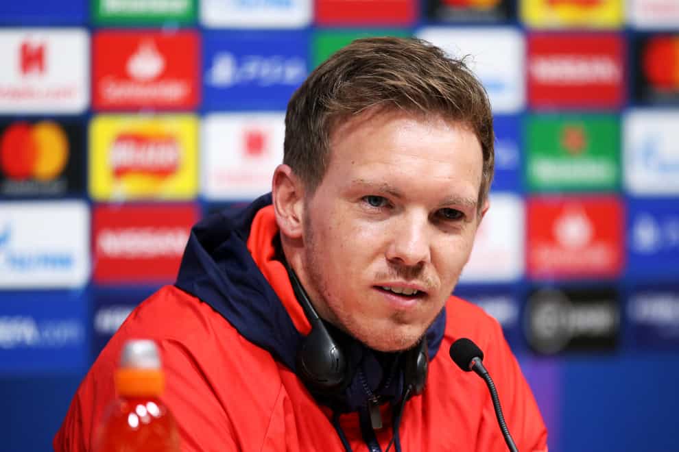 RB Leipzig manager Julian Nagelsmann during a press conference