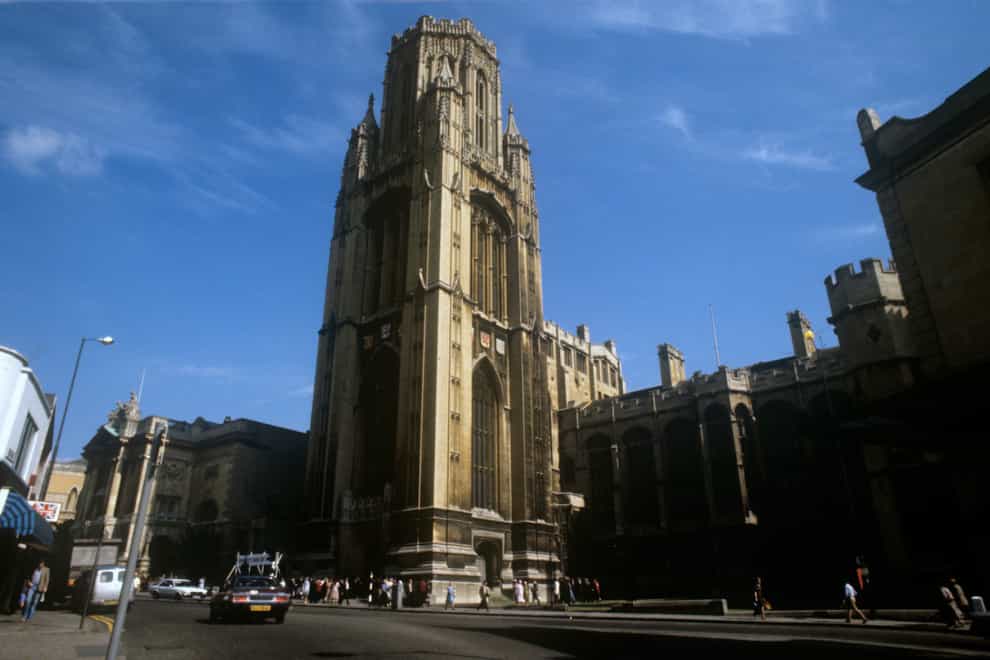 The front of the Wills Memorial Building, part of Bristol University (Archive/PA)