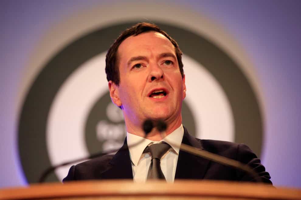 Former chancellor George Osborne