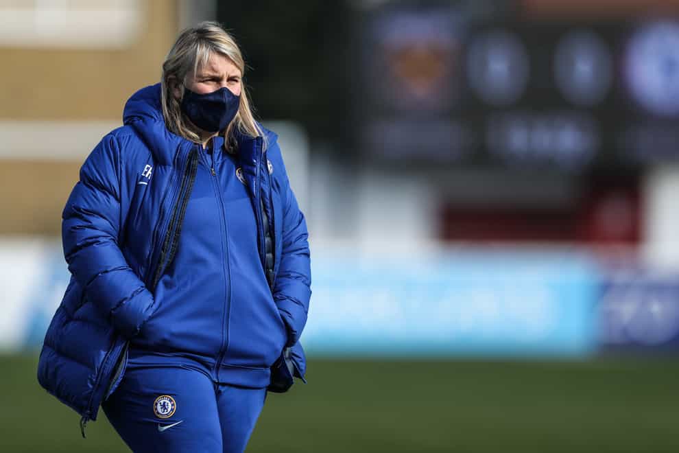 Emma Hayes on the touchline