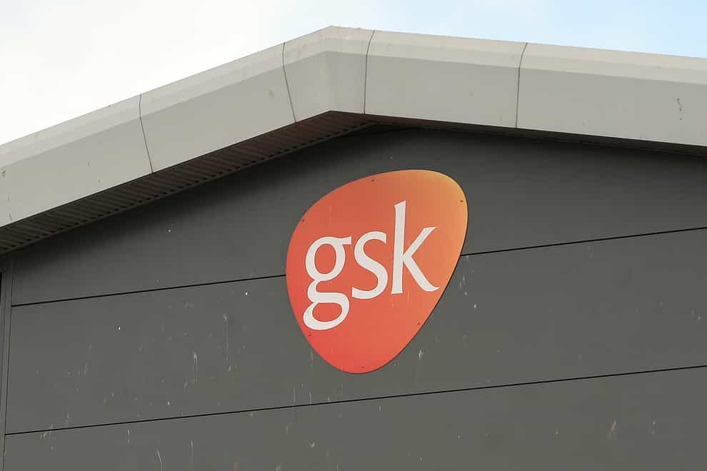 The GSK logo on a building
