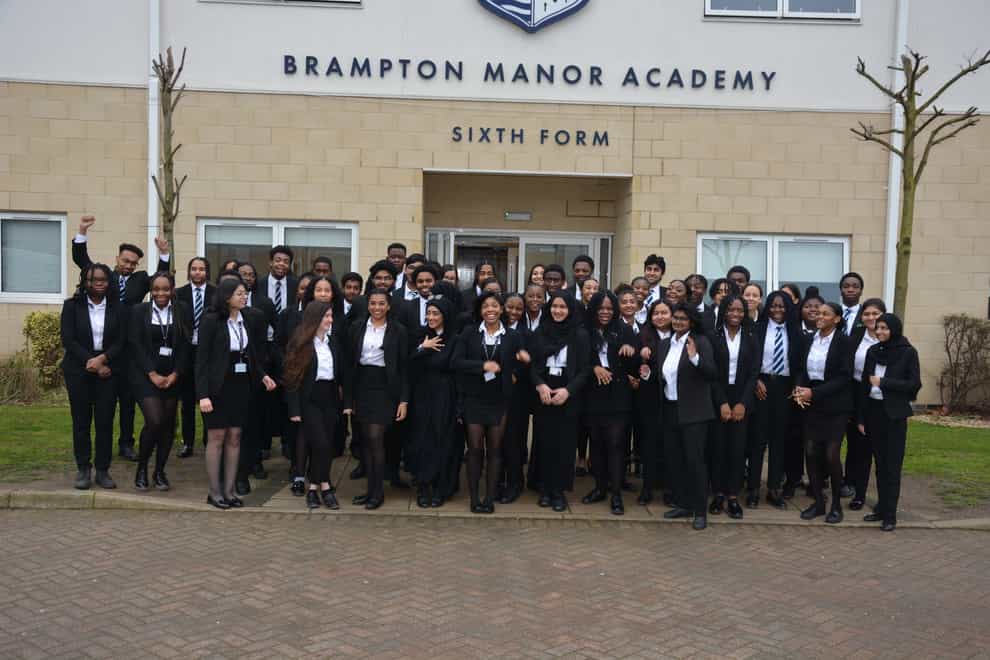 Pupils at Brampton Manor Academy who have received Oxbridge offers