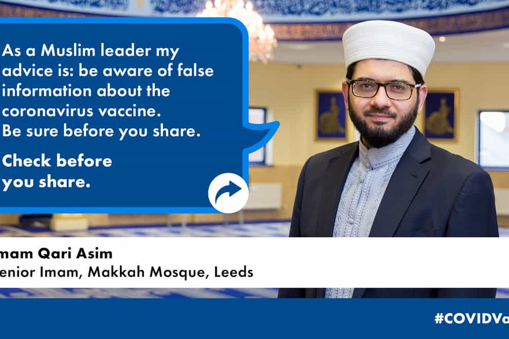 Imam takes part in campaign against vaccine misinformation