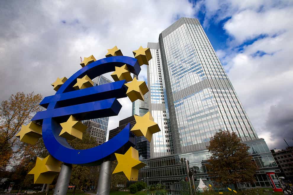 General view of the European Central Bank in Frankfurt, Germany (John Walton/PA)