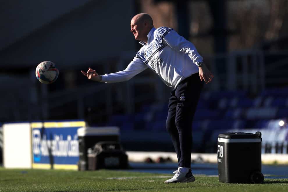 Queens Park Rangers manager Mark Warburton throws the ball on the touchline