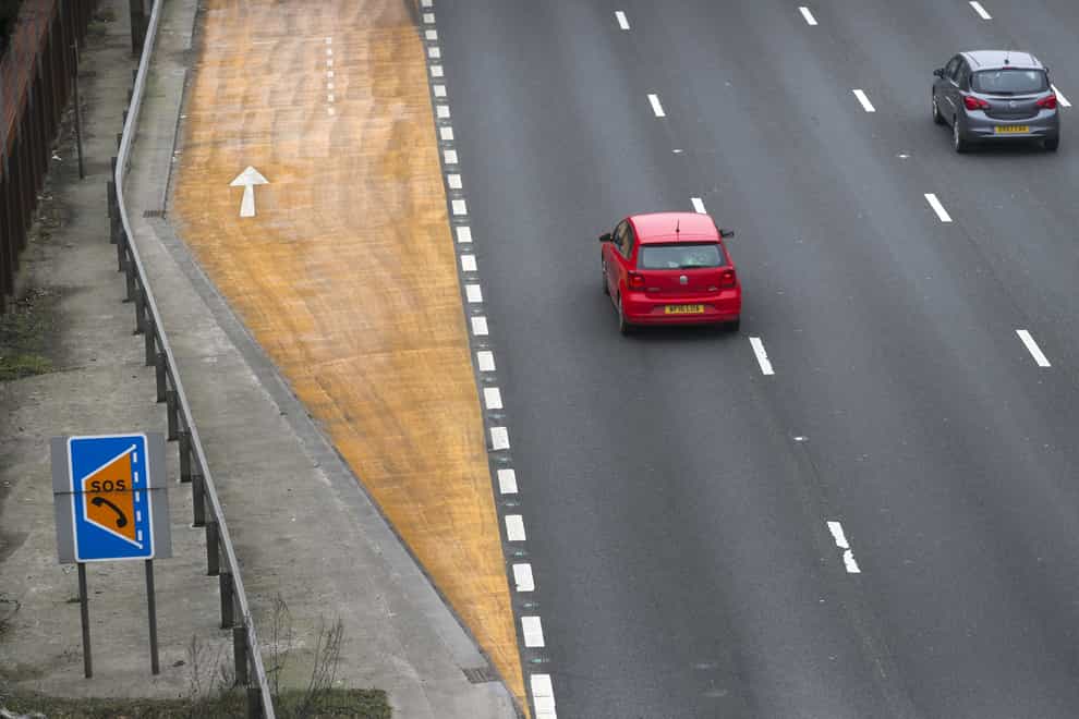 A woman whose husband was killed on a smart motorway has issued a furious response to a 'silly' safety campaign (Steve Parsons/PA)