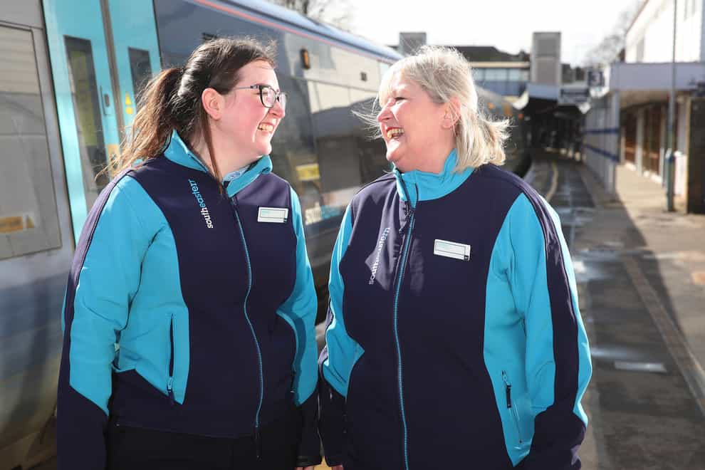 A mother and daughter train driving duo will celebrate Mother's Day on the rail network (Southeastern/PA)