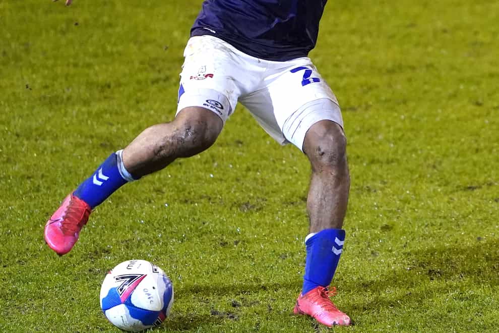 Raphael Diarra in action for Oldham
