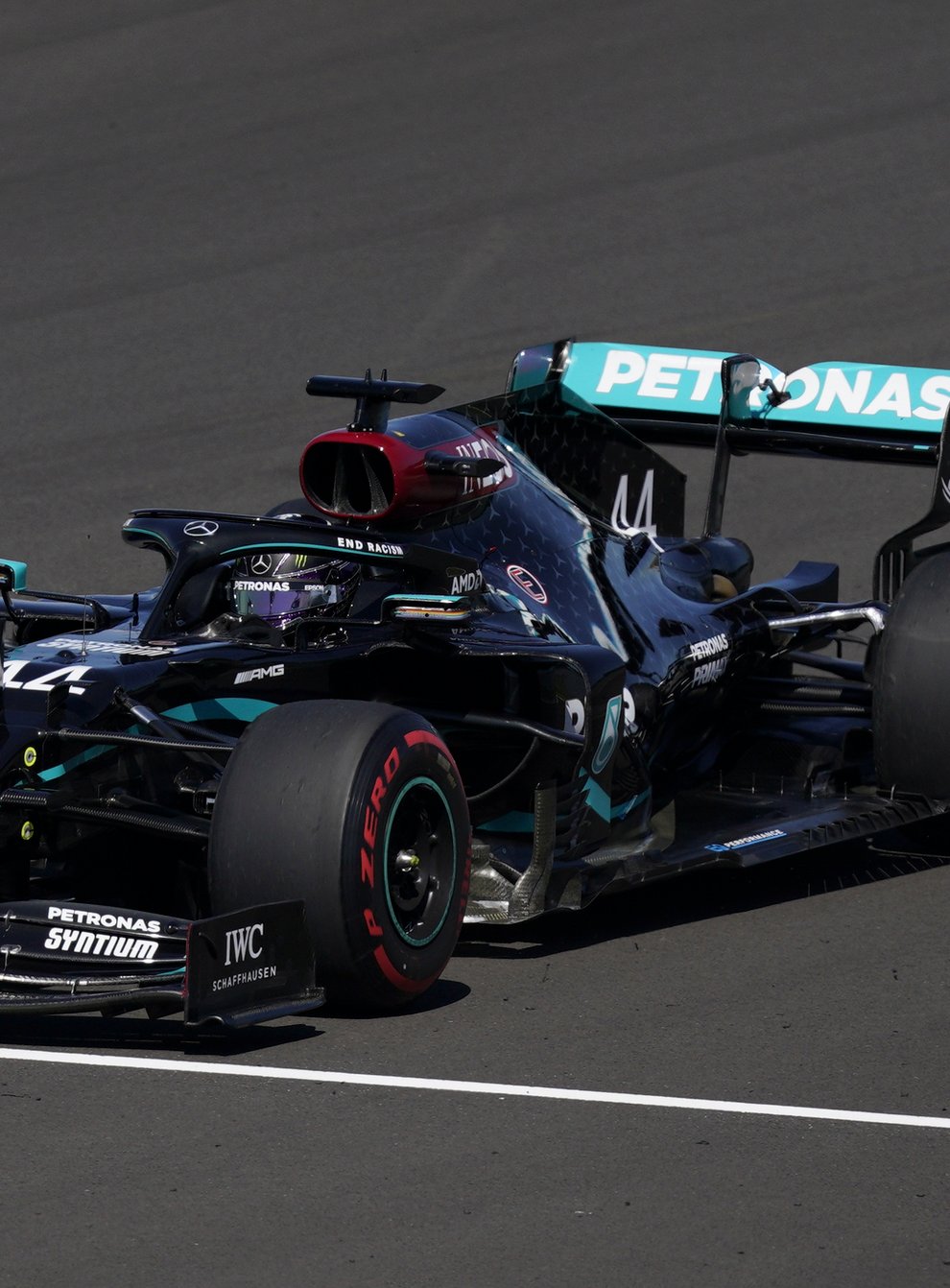 Lewis Hamilton spun into the gravel as Mercedes continued to struggle